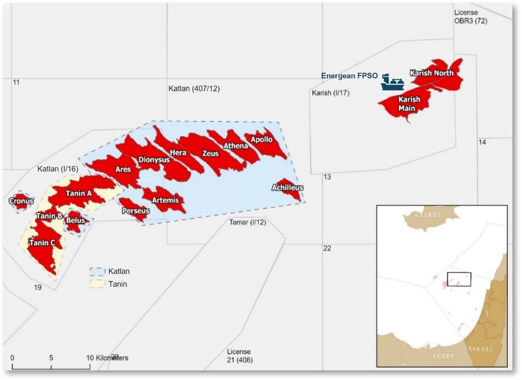 Τα κοιτάσματα της energean στο Ισραήλ