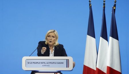 presidential election campaign in france marine le pen